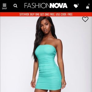 “Over The Balcony Ruched Mesh Dress” - Mint